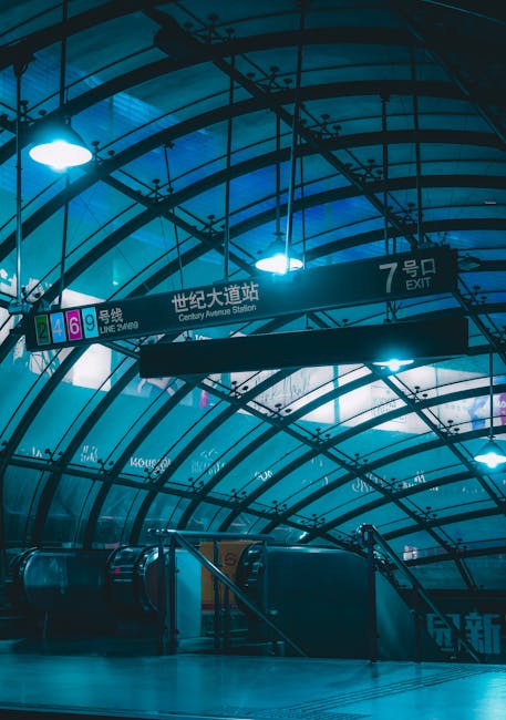 Subway station signage for Century Avenue Station, representing transit-based support